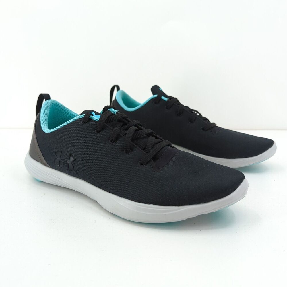 Under Armour Women 7.5 Street Precision Sport Sneakers Elemental Black NEW FLAW